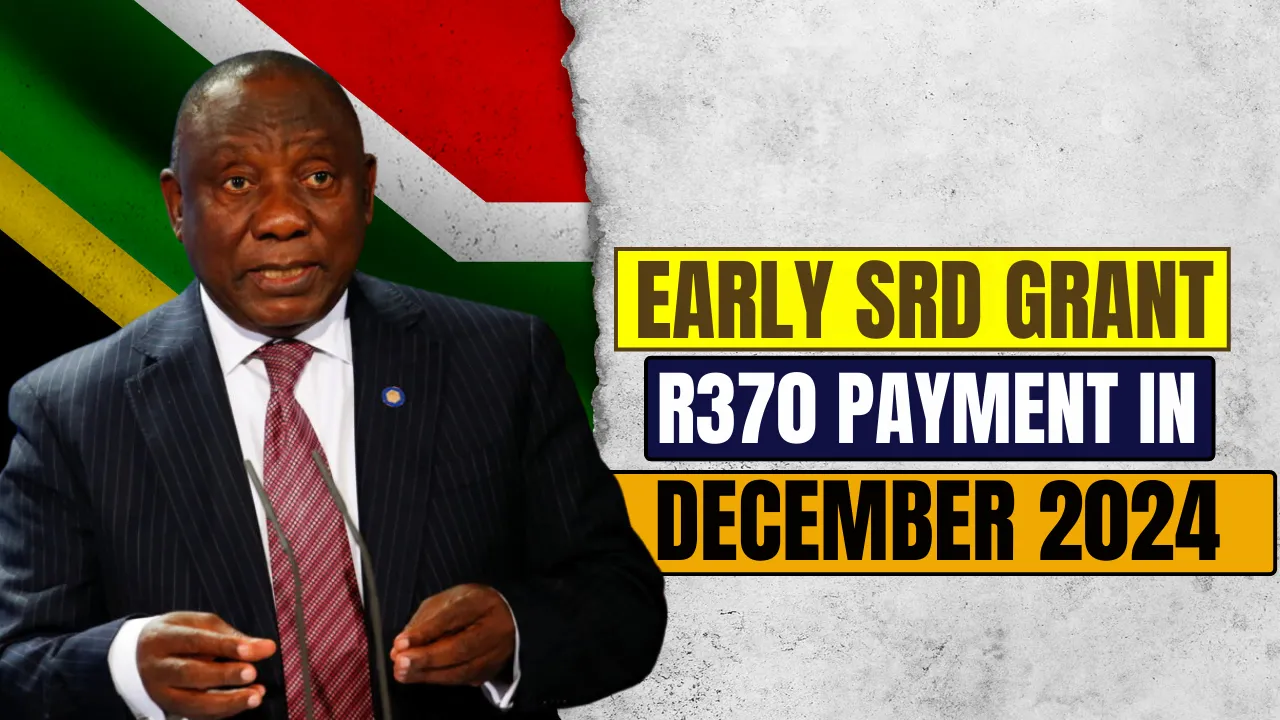 Early SRD Grant R370 Payment in December 2024